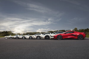 8 Generations of Corvettes