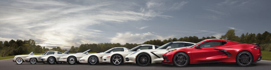 8 Generations of Corvettes