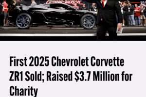 First 2025 Corvette ZR1 Vin #001 Sold : Raised $3.7 million For Charity